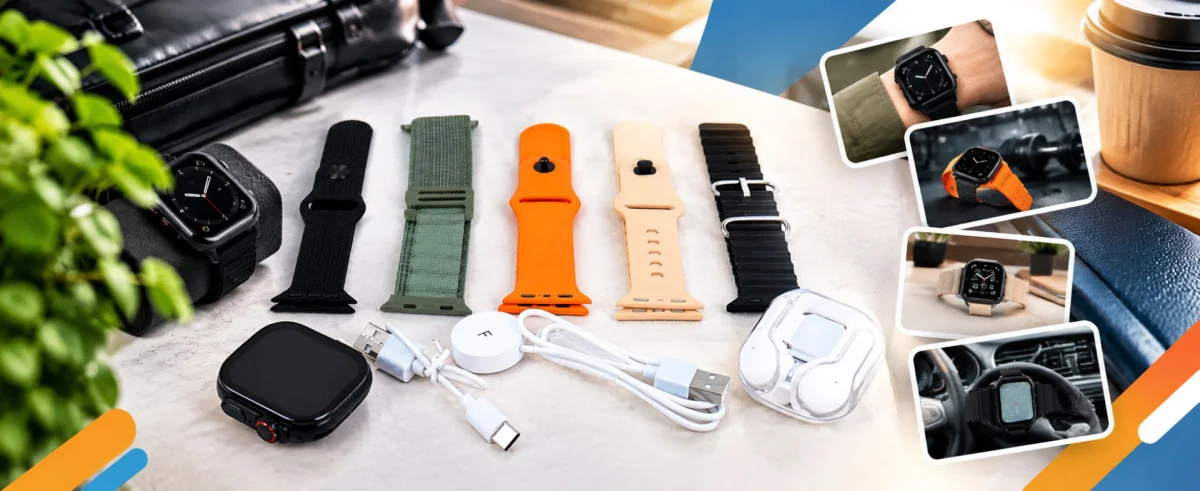 معرفی ساعت هوشمند WISME WS-X19 Ultra 3 همراه پنج بند و ایرپاد